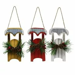 Promo ???? Assorted Metal Sled Ornament by Ashland® ????