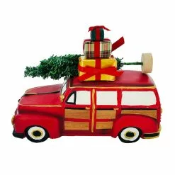 Discount ???? 11'' Red Car with ???? Christmas Tree Tabletop Décor by Ashland® ❤️
