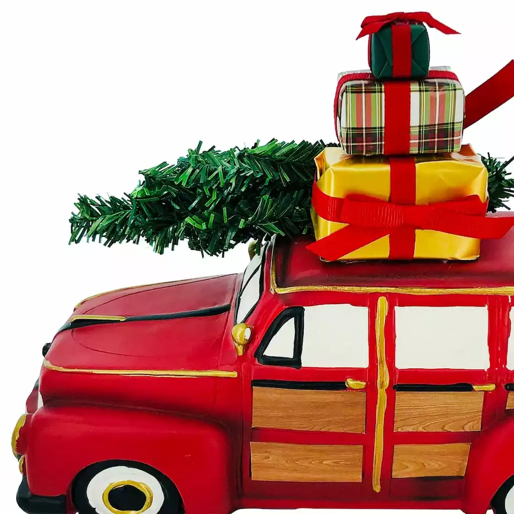 Discount ???? 11'' Red Car with ???? Christmas Tree Tabletop Décor by Ashland® ❤️ 4 Discount ???? 11'' Red Car with ???? Christmas Tree Tabletop Décor by Ashland® ❤️ - Image 2