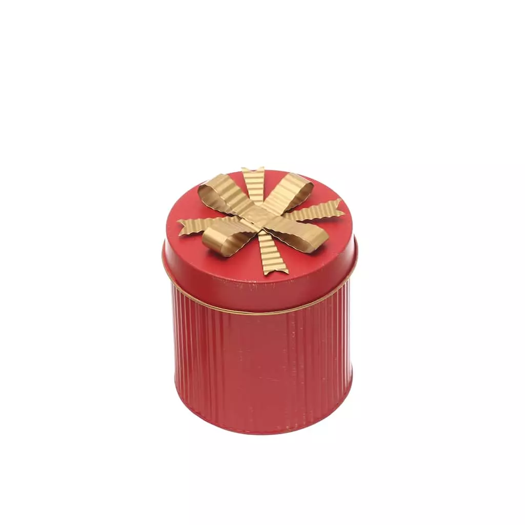 Buy ⭐ 6" Red Metal Gift Box With Bow by Ashland® ???? 4 Buy ⭐ 6" Red Metal Gift Box With Bow by Ashland® ???? - Image 2