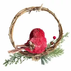 Coupon ???? 4.3'' Mini Bird with Pine, Pinecone, Red Berry and Holly Leaves ???? Christmas Ornament by Ashland® ???? -Ashland Sales 10699376 2
