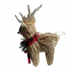 Brand new ???? 6'' Deer with Plaid Scarf ???? Christmas Ornament by Ashland® ???? -Ashland Sales 10699391 2