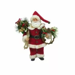 Flash Sale ???? 11" Traditional Santa with Wreath Figure by Ashland® ✨