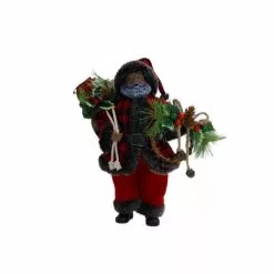 Cheapest ???? 10.5" Buffalo Check Santa Figure by Ashland® ????