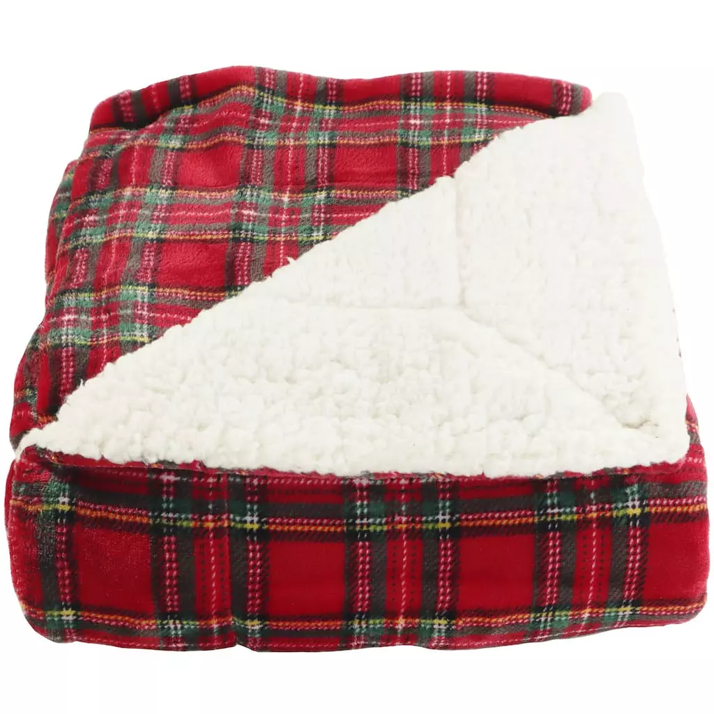 Top 10 ⌛ Red Plaid Berber Fleece Throw Blanket by Ashland® ???? 4 Top 10 ⌛ Red Plaid Berber Fleece Throw Blanket by Ashland® ???? - Image 2