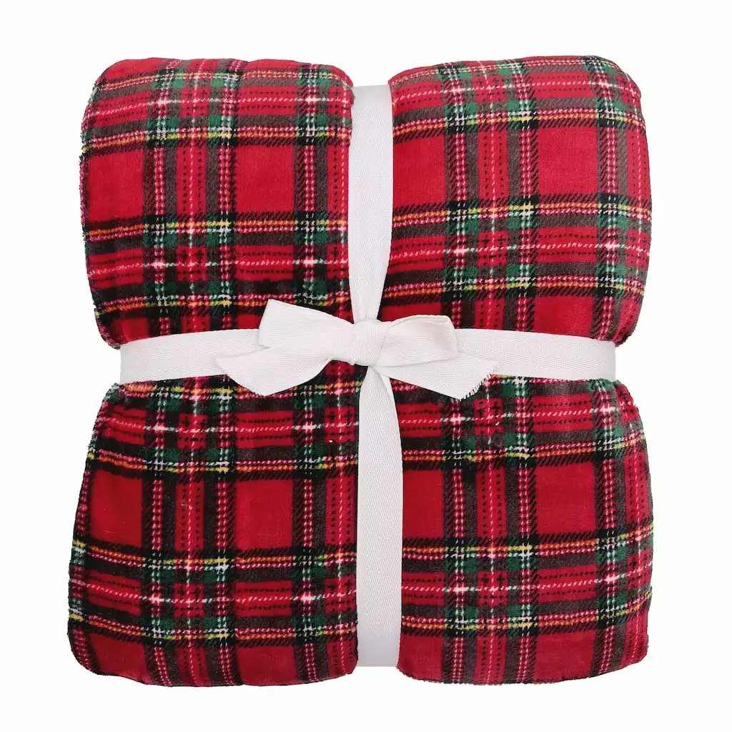 Top 10 ⌛ Red Plaid Berber Fleece Throw Blanket by Ashland® ???? 5 Top 10 ⌛ Red Plaid Berber Fleece Throw Blanket by Ashland® ???? - Image 3