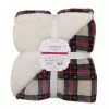 Promo ✔️ Ivory Plaid Berber Throw Blanket by Ashland® ???? -Ashland Sales 10699724 1