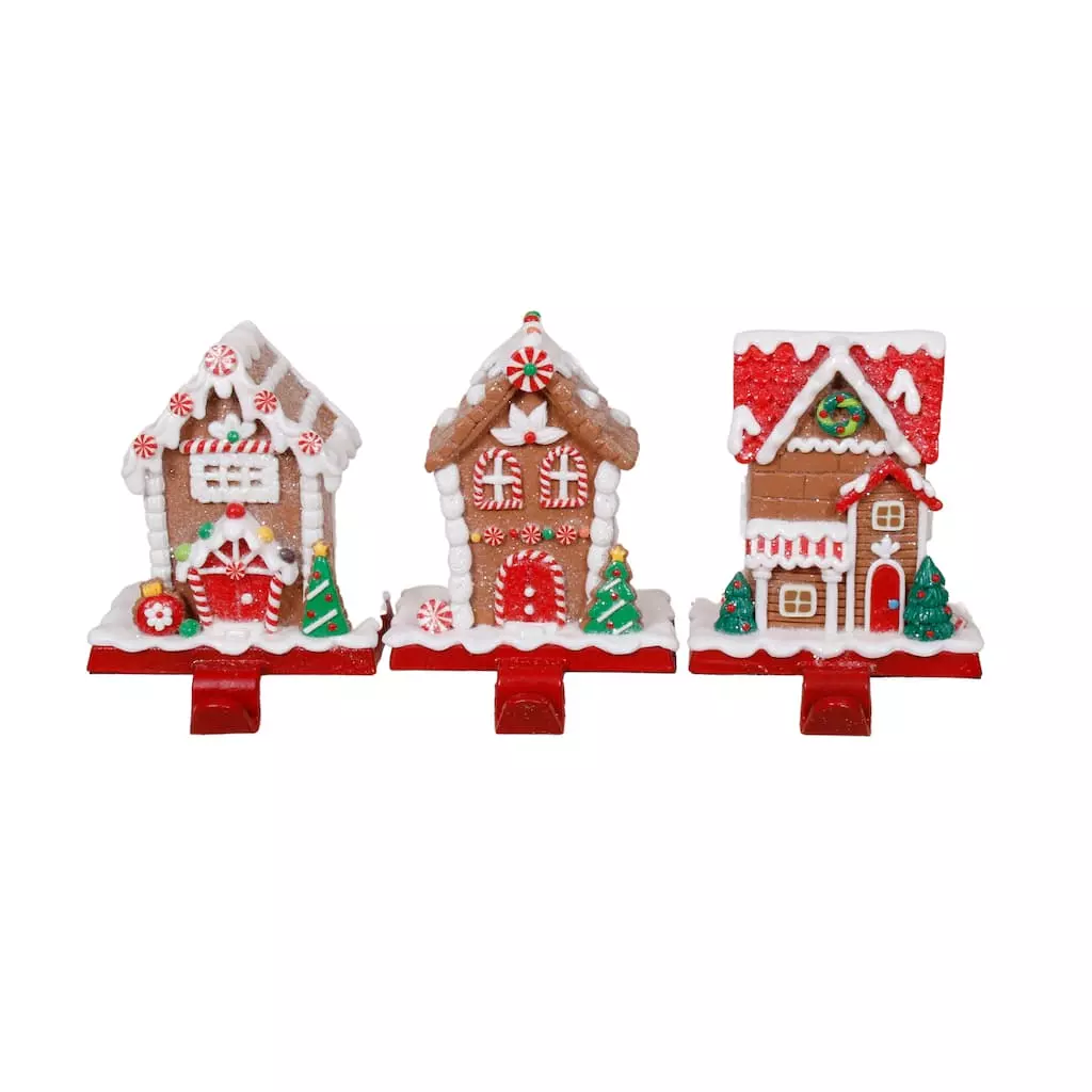 Brand new ???? Assorted Gingerbread House Stocking Holder by Ashland® ???? 3 Brand new ???? Assorted Gingerbread House Stocking Holder by Ashland® ????