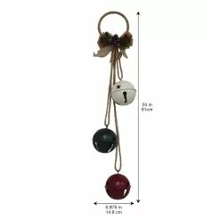Hot Sale ⭐ 24" Red, Green and White 3 Bell Door Hanger by Ashland® ???? -Ashland Sales 10699740 3