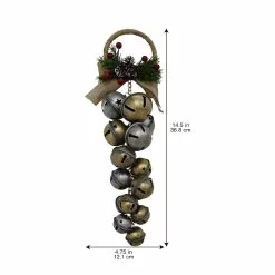 Cheap ???? 14.5" Silver and Gold Bell Bunch Door Hanger by Ashland® ⭐ 7 Cheap ???? 14.5" Silver and Gold Bell Bunch Door Hanger by Ashland® ⭐ -Ashland Sales 10699742 3