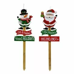 Cheap ⌛ Assorted 37" Santa/Snowman ???? Christmas Yard Stake by Ashland® ????