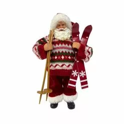 Discount ✔️ 10.5" Skiing Santa Figurine by Ashland® ????