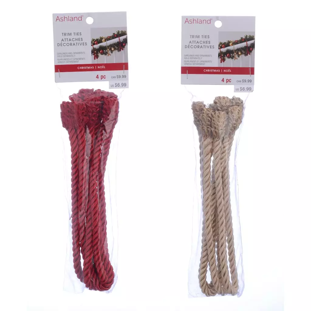 Discount ???? Assorted Rope Garland Ties, 4ct. by Ashland® ⭐ 3 Discount ???? Assorted Rope Garland Ties, 4ct. by Ashland® ⭐