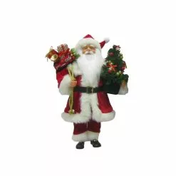 Flash Sale ???? 16" Traditional Santa with Tree Figurine by Ashland® ????