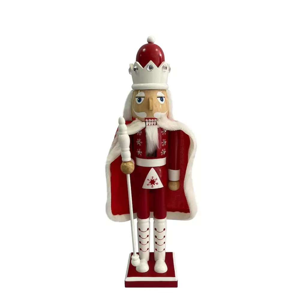 Budget ✔️ 16" Red & White Wooden Nutcracker by Ashland® ???? 3 Budget ✔️ 16" Red & White Wooden Nutcracker by Ashland® ????