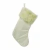 Outlet ???? White Stocking with White Faux Fur Trim by Ashland® ???? -Ashland Sales 10699865 1