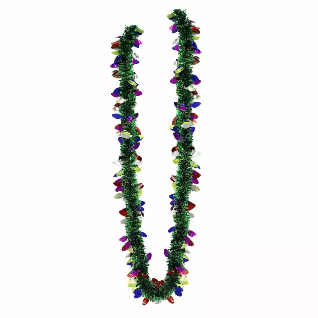 Discount ???? 12ft. Die Cut Glitter Lights on Green Tinsel Garland by Ashland® ???? 4 Discount ???? 12ft. Die Cut Glitter Lights on Green Tinsel Garland by Ashland® ???? - Image 2