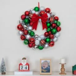 Best deal ???? 23" Multicolored Ball Ornament Wall Wreath by Ashland® ⌛ -Ashland Sales 10699986 4