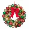 Budget ???? 23" Red, Green & Gold Ball Ornament Wall Wreath by Ashland® ????