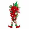 Best Pirce ???? 28" Poinsettia & Elf Leg Teardrop by Ashland® ????