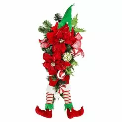 Best Pirce ???? 28" Poinsettia & Elf Leg Teardrop by Ashland® ????