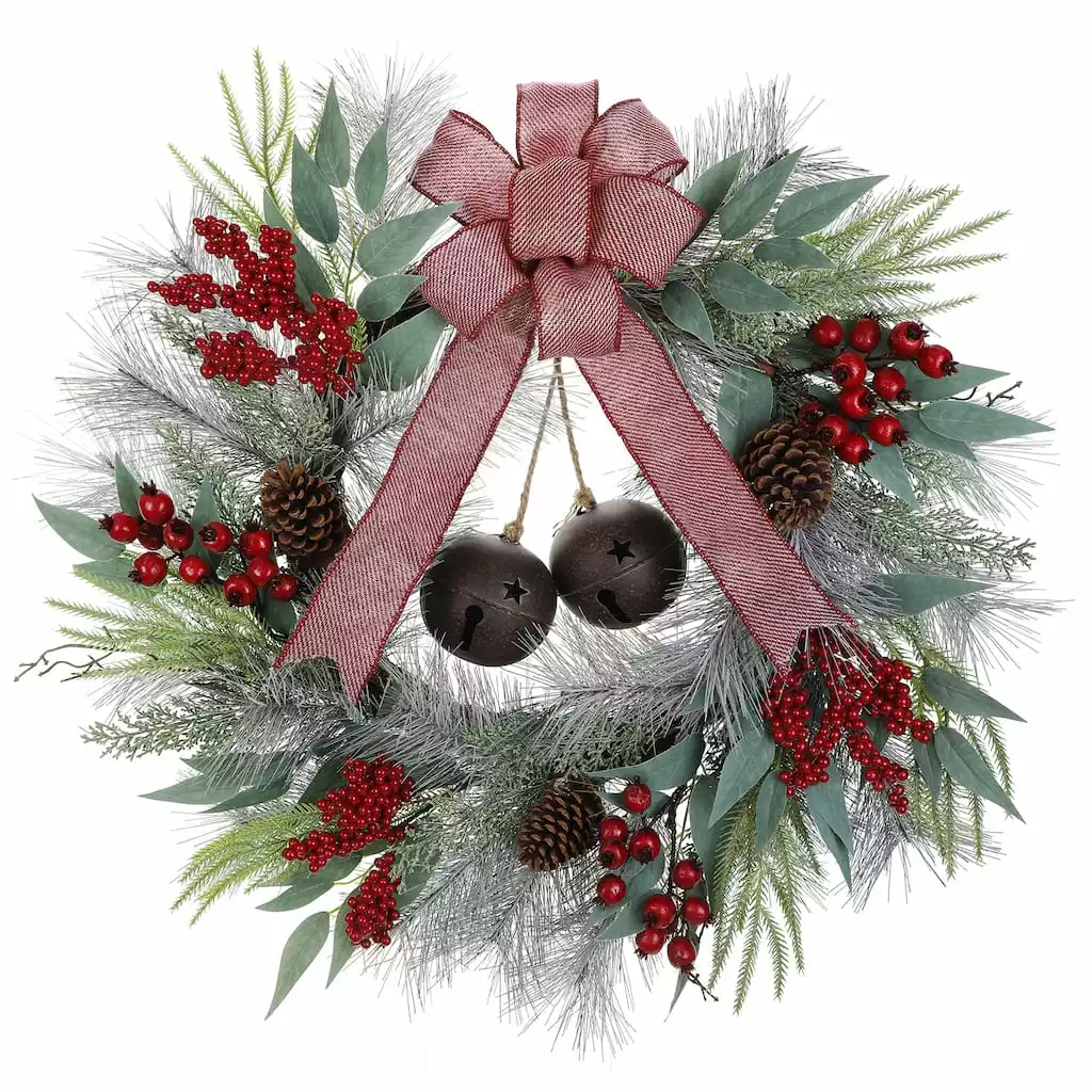 Discount ???? 28" ???? Christmas Pineneedle & Bell Wreath by Ashland® ???? 3 Discount ???? 28" ???? Christmas Pineneedle & Bell Wreath by Ashland® ????
