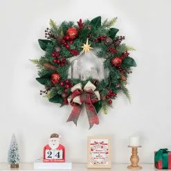 Best deal ???? 24" Church & Red Ball Ornament Pine Wreath by Ashland® ???? 10 Best deal ???? 24" Church & Red Ball Ornament Pine Wreath by Ashland® ???? -Ashland Sales 10700019 4