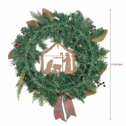 Best deal ???? 24" Church & Red Ball Ornament Pine Wreath by Ashland® ???? 11 Best deal ???? 24" Church & Red Ball Ornament Pine Wreath by Ashland® ???? -Ashland Sales 10700019 5