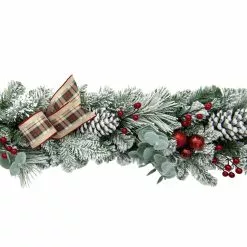 Flash Sale ???? 6ft. Pinecone Flocked Garland by Ashland® ⭐