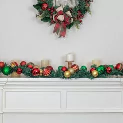 Hot Sale ???? 72" Red & Green Ornament Garland by Ashland® ???? -Ashland Sales 10700053 5