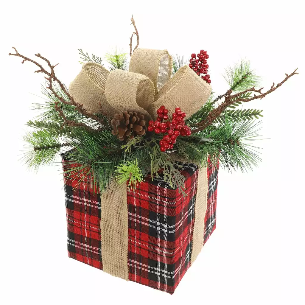 Best Sale ???? 14" Large Red & Green Gift Box With LED Lights by Ashland® ???? 3 Best Sale ???? 14" Large Red & Green Gift Box With LED Lights by Ashland® ????