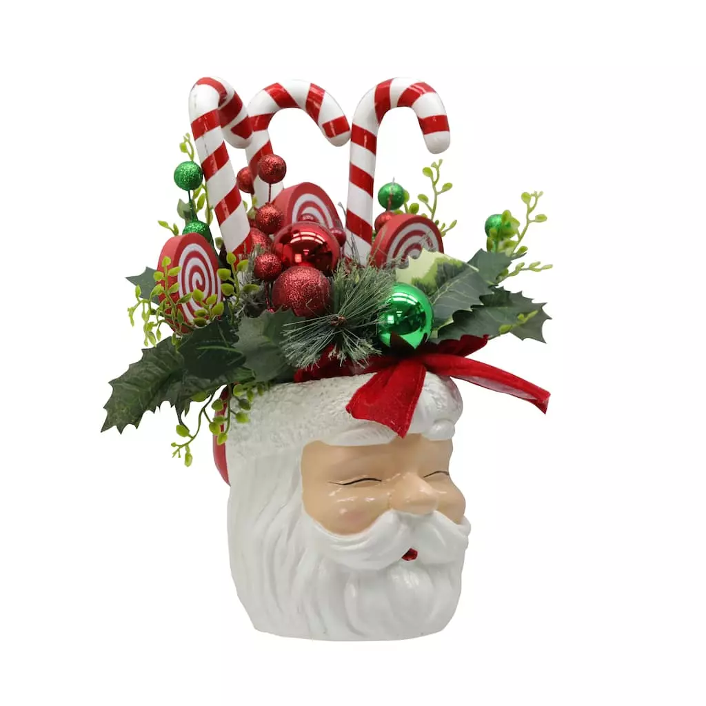 Wholesale ???? 16" ???? Candy Mix Arrangement With Santa Head Container by Ashland® ???? 4 Wholesale ???? 16" ???? Candy Mix Arrangement With Santa Head Container by Ashland® ???? - Image 2
