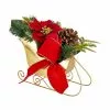 Flash Sale ???? 12" Red Poinsettia Gold Sleigh Table Display by Ashland® ???? -Ashland Sales 10700085 1