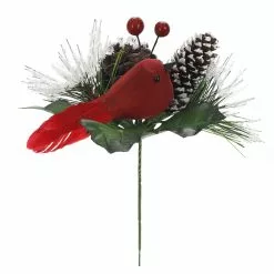 New ???? Red Bird & Snowy Pinecone Pick by Ashland® ????