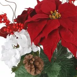 Cheapest ???? Red Poinsettia & Hydrangea Bush by Ashland® ⭐ -Ashland Sales 10700160 2