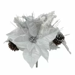 Flash Sale ???? Silver Pinecone, Berry & Poinsettia Mixed Bush by Ashland® ????