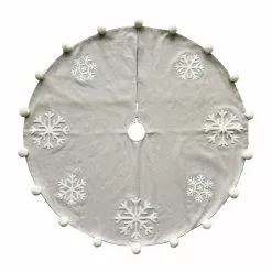 Best reviews of ???? 48" Snowflake Tree ???? Skirt with Pom Poms by Ashland® ????