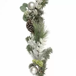Discount ???? 6ft. Flocked Pine, Snowflakes & Ornaments Garland by Ashland® ????