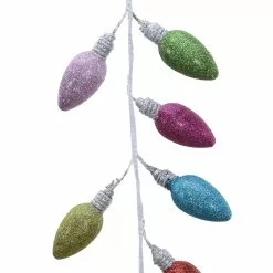 Promo ???? 6ft. Large Glitter Light Bulb Garland by Ashland® ⌛
