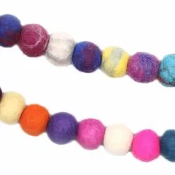 Budget ???? Assorted 6ft. Multicolor Felt Pom Pom Garland by Ashland® ???? -Ashland Sales 10700484 4