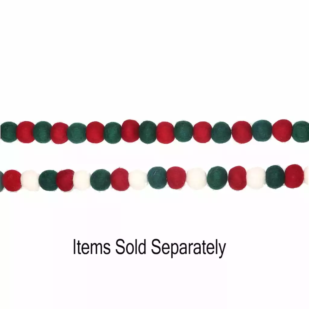 Top 10 ✔️ Assorted 6ft. Red & Green Felt Pom Pom Garland by Ashland® ✔️ 3 Top 10 ✔️ Assorted 6ft. Red & Green Felt Pom Pom Garland by Ashland® ✔️