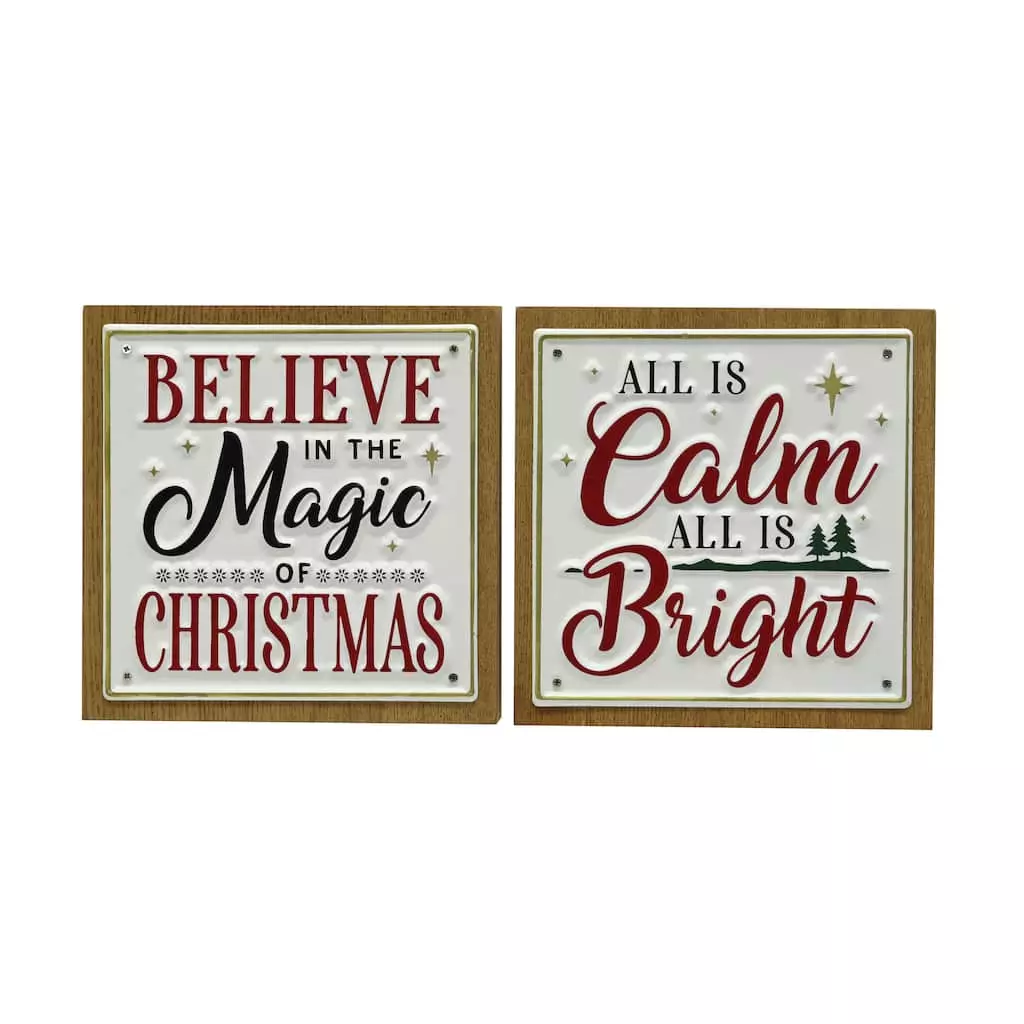 Promo ✨ Assorted 6.7" ???? Christmas Tabletop Sign by Ashland® ???? 3 Promo ✨ Assorted 6.7" ???? Christmas Tabletop Sign by Ashland® ????