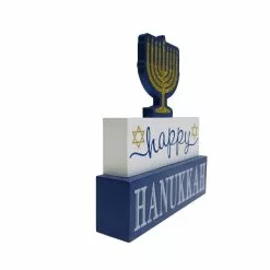 Cheap ???? 8.5'' Happy Hanukkah Stacked Black Tabletop Sign by Ashland® ???? -Ashland Sales 10700703 2