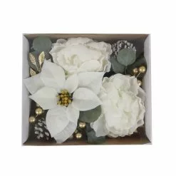 Cheap ???? White Poinsettia & Peony Accents by Ashland® ????