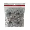Coupon ???? 3.5" Glittery Silver Poinsettia Accents by Ashland®, 4ct. ????