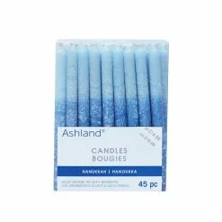 Promo ???? Blue & White Frosted Hanukkah Candles by Ashland®, 45ct. ????