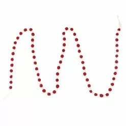 Best Sale ???? 6ft. Red & White Skinny Pom Pom Garland by Ashland® ???? -Ashland Sales 10700796 3