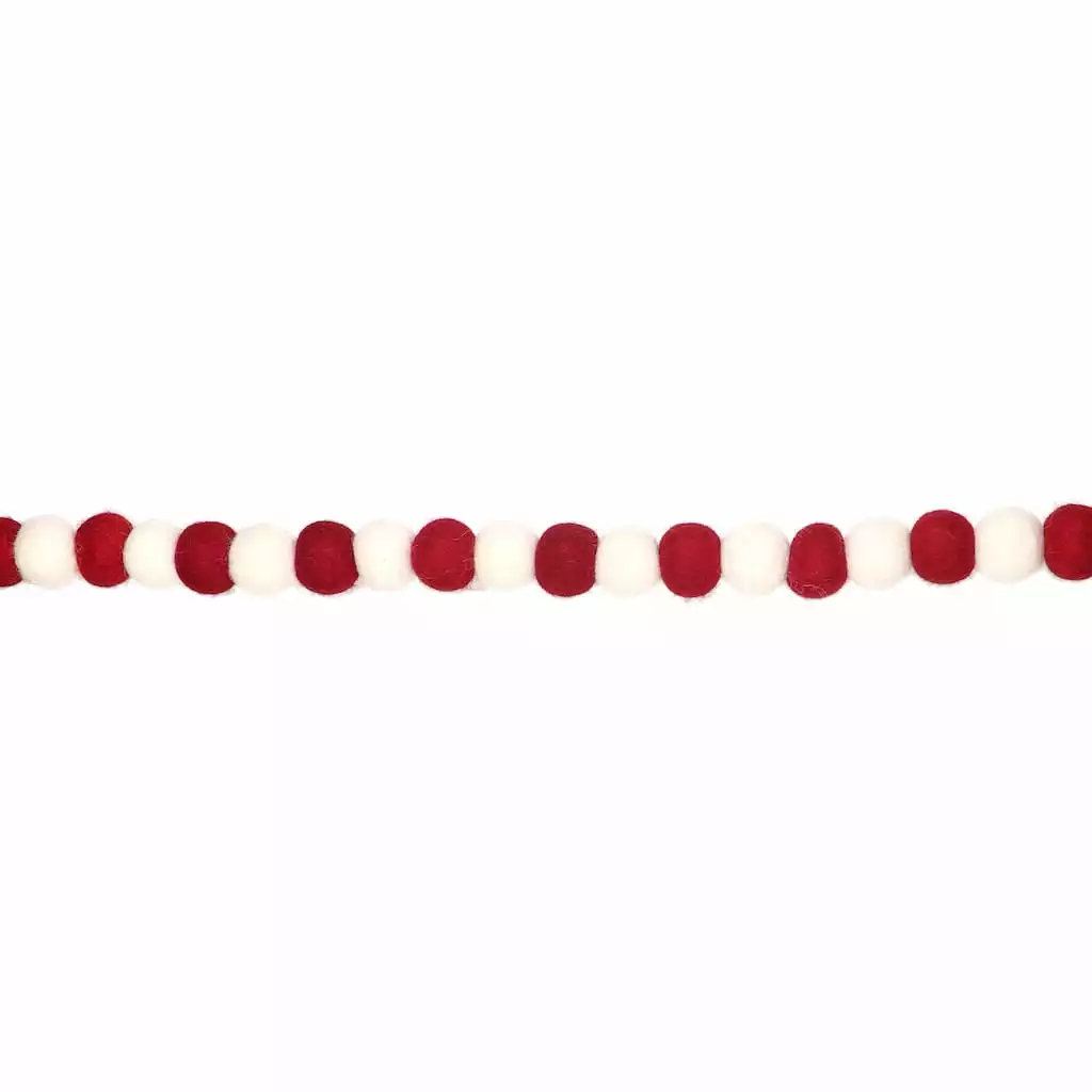 Coupon ❤️ 6ft. Red & White Felt Pom Pom Garland by Ashland® ???? 4 Coupon ❤️ 6ft. Red & White Felt Pom Pom Garland by Ashland® ???? - Image 2