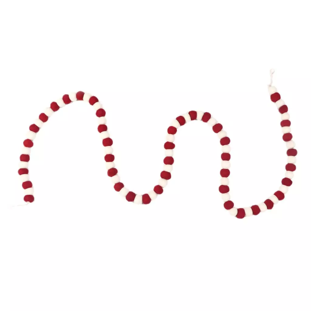 Coupon ❤️ 6ft. Red & White Felt Pom Pom Garland by Ashland® ???? 5 Coupon ❤️ 6ft. Red & White Felt Pom Pom Garland by Ashland® ???? - Image 3