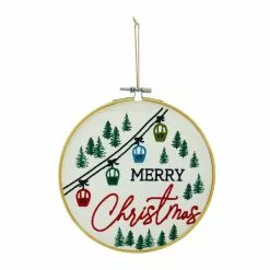 Deals ???? Assorted ???? Christmas Greeting Embroidery Hoop Wall Accent by Ashland® ???? -Ashland Sales 10700816 3